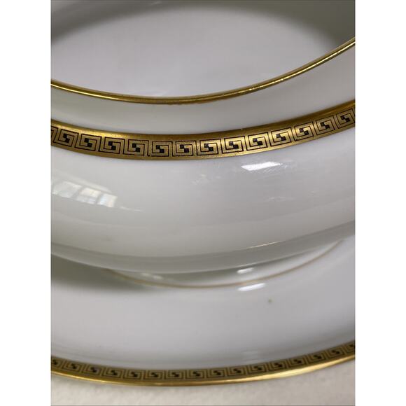 Antique Porcelain White /Gold Gilded Gravy Boat w Underplate Royal Tettau - Picture 3 of 9